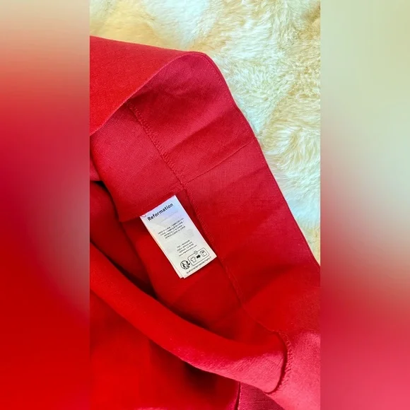 Reformation Red Midi Dress - Picture 13 of 15